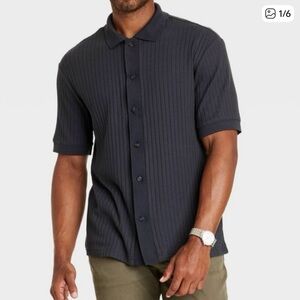 Goodfellow & Co. Full Button Down Polo Shirt Size Large